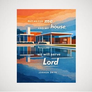 DDS Art Print, 8x10, Bible Verse, Paper Print, Unframed, House Series
